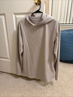 BYLT Basics Men’s Hooded Long-Sleeve — Light Taupe